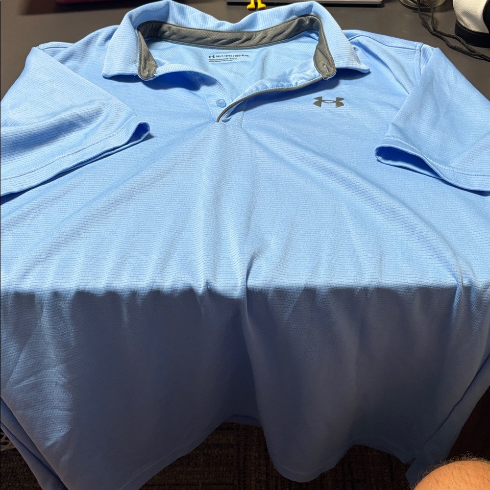 Under Armour Light Blue Performance Polo